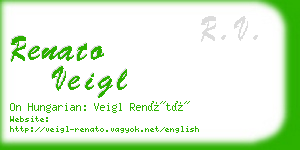 renato veigl business card